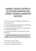 Campbell Biology Chapter 16 Test Bank &vert; DNA Replication & Genetics Q&A