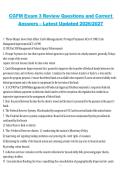 CGFM Exam 3 Review Certified Government Financial Manager 2026&sol;2027 Questions and Correct Answers