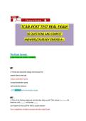 TCAR Post-Test Real Exam&colon; 50 Questions with Correct Answers on Trauma Nursing & Critical Care 2026&sol;2027
