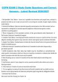CGFM Exam 2 Study Guide Certified Government Financial Manager 2026&sol;2027 Questions with Correct Answers