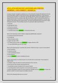 ATLS 10th Edition Post-Test&colon; 100&plus; Questions with Verified Answers for Trauma Certification