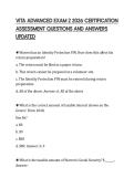 VITA ADVANCED EXAM 2 2026 CERTIFICATION  ASSESSMENT QUESTIONS AND ANSWERS  UPDATED 