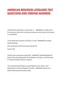 REDCROSS LIFEGUARD EXAMS BUNDLE