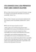 VITA ADVANCED EXAM 2 2026 PREPARATION  STUDY GUIDE COMPLETE SOLUTIONS 