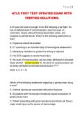 ATLS Post-Test 2&colon; 100&plus; Questions with Verified Answers for Trauma Certification
