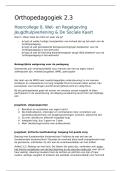 HHS Ped&period; Jaar 2&comma; blok 3&comma; orthopedagogiek - College aantekeningen 