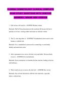 FLORIDA COSMETOLOGY CLINICAL COMPLETE  EXAM STUDY QUESTIONS WITH VERIFIED  ANSWERS &vert; BRAND NEW VERSION