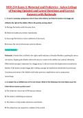 NUR254 Exam 1&ndash;4 & Final &vert; NUR 254 Exam 1&ndash;4 & Final &vert; Maternal and Pediatrics &vert; Galen College of Nursing &vert; Complete Exam Bundle with Detailed Verified Answers