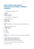 ARRT MRI MOCK REGISTRY QUESTIONS AND CORRECT VERIFIED ANSWERS