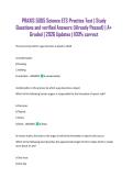 PRAXIS 5005 Science ETS Practice Test &vert; Study Questions and verified Answers &lpar;Already Passed&rpar; &vert; A&plus; Graded &vert; 2026 Updates &vert; 100&percnt; correct