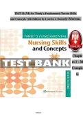 TEST BANK for Timby's Fundamental Nursin Skills and Concepts 12th Edition by Loretta A Donnelly-Moreno