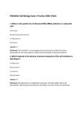 PCB3023C Cell Biology Exam 1 Practice 2026 &vert;FGCU