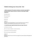 PCB3023C Cell Biology Exam 2 Review 2026 &ndash; FGCU