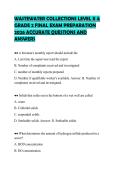 WASTEWATER COLLECTIONS LEVEL II &  GRADE 2 FINAL EXAM PREPARATION  2026 ACCURATE QUESTIONS AND  ANSWERS