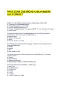 PACS EXAM QUESTIONS AND ANSWERS ALL CORRECT