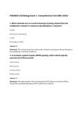 PCB3023C Cell Biology Exam 4 - Comprehensive Test 2026 &vert;FGCU