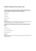 PCB3023C Cell Biology Final Exam Prep 2026 &ndash; FGCU