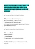 WASTEWATER COLLECTIONS LEVEL II &  GRADE 2 EXAM REVIEW GUIDE 2026  COMPLETE PRACTICE QUESTIONS AND  ANSWERS 