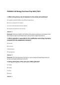 PCB3023C Cell Biology Final Exam Prep 2026 &vert;FGCU
