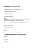 PCB3023C Exam 1&colon; Cell Biology 2026 &ndash; FGCU