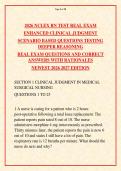 NCLEX RN Test Real Exam &vert; Enhanced Clinical Judgment Scenario-Based Questions &vert; 100 Questions & Answers with Rationales &vert; Newest 2026&ndash;2027 Edition