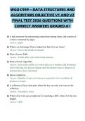 WGU C949 DATA STRUCTURES AND ALGORITHMS FINAL TEST 2026 QUESTIONS WITH CORRECT ANSWERS GRADED A&plus;
