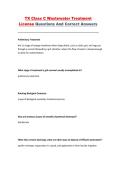 TX Class C Wastewater Treatment License Practice Questions and Answers