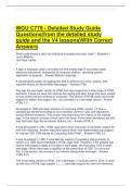 WGU C779 - Detailed Study Guide  Questions&lpar;from the detailed study  guide and the V4 lessons&rpar;With Correct  Answers