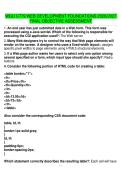 WGU C779 WEB DEVELOPMENT FOUNDATIONS 2026&sol;2027  FINAL OBJECTIVE ASSESSMENT