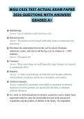 WGU C425 TEST ACTUAL EXAM PAPER 2026 QUESTIONS WITH ANSWERS GRADED A&plus;