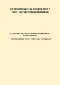 AP Environmental Science Unit 1 Test &vert; Complete Study Guide & Practice Questions &lpar;2026 Updated&rpar;