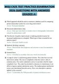 WGU C425 TEST PRACTICE EXAMINATION 2026 QUESTIONS WITH ANSWERS GRADED A&plus;