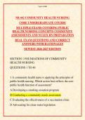 NR 442 Community Health Nursing Exam &vert; 200 NCLEX-Style Questions & Answers with Rationales &vert; Public Health Nursing Test Bank