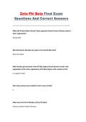 Zeta Phi Beta Final Exam Questions and Answers&comma; Comprehensive Study Guide