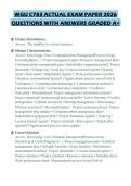 WGU C783 ACTUAL EXAM PAPER 2026 QUESTIONS WITH ANSWERS GRADED A&plus;