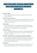 WGU C783 AHN1 ACTUAL EXAM PAPER 2026 QUESTIONS WITH ANSWERS GRADED A&plus;