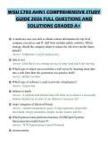 WGU C783 AHN1 COMPREHENSIVE STUDY GUIDE 2026 FULL QUESTIONS AND SOLUTIONS GRADED A&plus;