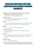 WGU C783 AHN1 FINAL TEST 2026 QUESTIONS WITH CORRECT ANSWERS GRADED A&plus;