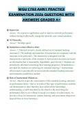 WGU C783 AHN1 PRACTICE EXAMINATION 2026 QUESTIONS WITH ANSWERS GRADED A&plus;