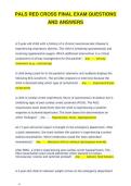 PALS RED CROSS FINAL EXAM QUESTIONS  AND ANSWERS