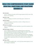 WGU C783 COMPREHENSIVE STUDY GUIDE 2026 FULL QUESTIONS AND SOLUTIONS GRADED A&plus;