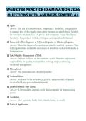 WGU C783 PRACTICE EXAMINATION 2026 QUESTIONS WITH ANSWERS GRADED A&plus;