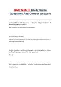 SAR Tech III Study Guide&comma; Search and Rescue Training &ndash; Practice Questions with Correct Answers