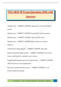 NSG 6020 3P Exam Questions 2026 with  Answers