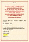 NR 507 Advanced Pathophysiology 2026-2027&colon; Graduate-Level Final Exam &ndash; 200 Real Questions & Rationales &vert; Cellular Adaptation&comma; Immunology&comma; Cardiovascular&comma; Respiratory&comma; Renal&comma; Endocrine & Neurologic Disorders