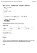 COUC 515 Quiz&colon; Process&comma; Methods&comma; and Inferential Statistics &vert; Score 75&sol;75 &vert; Liberty University