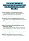WGU D046 INTRO TO CARE COORDINATION ACTUAL EXAM PAPER 2026 QUESTIONS WITH ANSWERS GRADED A&plus;