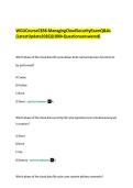 WGUCourseC838-ManagingCloudSecurityExamQ&As  &lpar;LatestUpdate2026&rpar;&lpar;1000&plus;Questionsanswered&rpar;