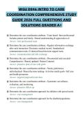 WGU D046 INTRO TO CARE COORDINATION COMPREHENSIVE STUDY GUIDE 2026 FULL QUESTIONS AND SOLUTIONS GRADED A&plus;