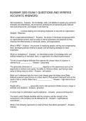 BUSMHR 3200 EXAM 1 QUESTIONS AND VERIFIED ACCURATE ANSWERS